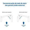 Ver imagem 2 de Porta de Alumínio com Vidro Liso Sólida Mgm 210 x 80cm
