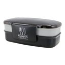 Ver imagem 3 de Kit Fitness Bolsa Térmica C- 2 Compartimentos e Marmita 2 Andares com Garrafa e Porta Talher Preta