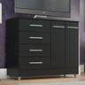 Cômoda Armário Gabinete Gaveteiro Quarto 4 Gavetas 2 Portas:onix - 2