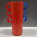 Ver imagem 5 de Vaso Decorativo Enfeite Casa Vidro 28x16x16cm Laranja