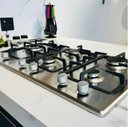 Ver imagem 2 de Cooktop À Gás 5 Bocas Cozinha Profissional Tripla Chama Mesa Inox Bivolt Cozix