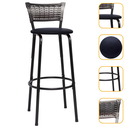 Ver imagem 1 de Banqueta Alta para Cozinha Junco Degradê Bancada Bistrô Balcão Ilhas Área Gourmet Piscina