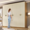Ver imagem 6 de Guarda-roupa Casal Mdf Bp com 6 Portas e 4 Gavetas Asti