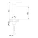 Ver imagem 2 de Monocomando para Lavatorio de Mesa Bica Baixa - Madrid WJ-2621-59A