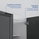 Ver imagem 6 de Balcão 2 Portas 3 Gavetas 120cm sem Tampo Soho CabeCasa MadeiraOriginals Branco/Grafite