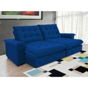Ver imagem 4 de Sofá Coliseu 2.60m Retrátil e Reclinável Super Pillow - Azul
