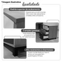 Ver imagem 5 de Mesa Escrivaninha em L com 3 Gavetas e Nichos Nexos Ipê/Preto