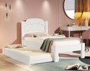 Ver imagem 1 de Cama de Solteiro com Auxiliar SuperSegura Reforçada Lais MDF: Branco