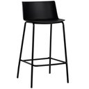 Ver imagem 3 de Kit 4 Banquetas Ipanema Média Fratini 86,50 cm (altura) em Polipropileno Base em Aço Preto