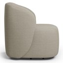 Ver imagem 6 de Poltrona Giratória Orgânica para Sala Living Heidy F04 Linho Bege - Lyam Decor