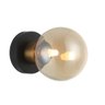 ARANDELA TUTU HL028 METAL VIDRO PRETO DOURADO CHAMPANHE 25W - 1