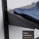 Ver imagem 7 de Closet Aberto Modulado para Casal 225cm (Eternity 34) Preto
