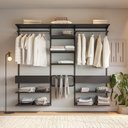 Ver imagem 4 de Closet Aberto Modulado para Casal 225cm (Eternity 34) Preto