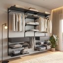 Ver imagem 1 de Closet Aberto Modulado para Casal 225cm (Eternity 34) Preto