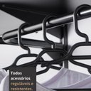 Ver imagem 6 de Closet Aberto Modulado para Casal 225cm (Eternity 34) Preto