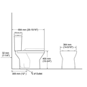 Ver imagem 5 de Kit Bacia Span Square Kohler com Caixa Acoplada, Assento e Acessórios 28989BR-0