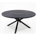 Ver imagem 1 de Mesa de Jantar Pétalas 6 Lugares Redonda MDF 150cm Preto