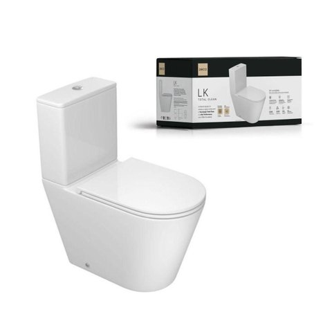 Kit Completo Bacia Caixa Acoplada Lk Total Clean Kp.8820.17 Deca