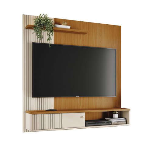 Painel Tv 65 Pol 161cm Bancada Suspensa para Sala Dorema M20 - D’Rossi
