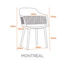 Ver imagem 2 de Conjunto 4 Cadeiras com Assento Estofado Montreal Fratini