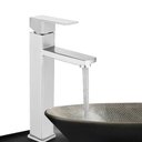 Ver imagem 1 de Torneira para Banheiro Bica Alta Inox Cuba de Sobrepor Monocomando