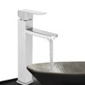 Torneira para Banheiro Bica Alta Inox Cuba de Sobrepor Monocomando - 1