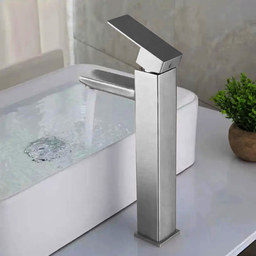 Torneira para Banheiro Bica Alta Inox Cuba de Sobrepor Monocomando - 3