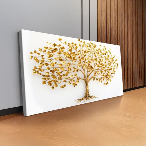 Quadro Arvore da Riqueza: Borda Infinita/ 120x60
