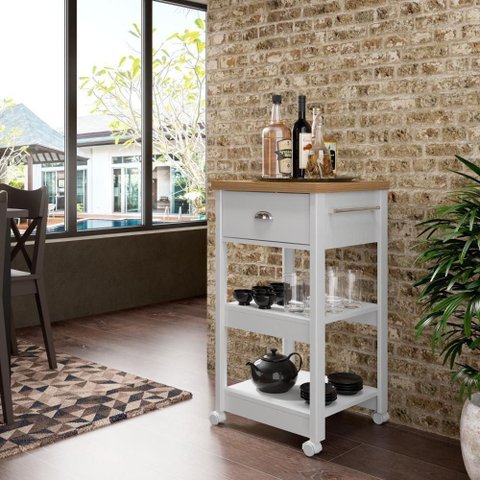 Gabinete Banheiro Ditália Ba-130 Cor:Branco Branco