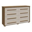 Ver imagem 1 de Cômoda Grande com 8 Gavetas Angra - Jequtibá/offwhite