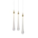 Ver imagem 7 de Pendente Goccia 30cm x 41cm 3x3w 3000k 480 Lúmens OC002M Bella Iluminação