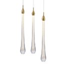 Ver imagem 4 de Pendente Goccia 30cm x 41cm 3x3w 3000k 480 Lúmens OC002M Bella Iluminação