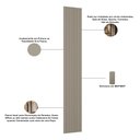 Ver imagem 5 de Painel Ripado Decorativo para Sala Quarto 39x250cm Slats L05 Gris Fosco - Lyam Decor