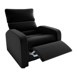 Poltrona do Papai Reclinável Kwid Veludo Preto Matrix - 2