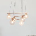 Ver imagem 1 de Luminária Pendente 6 Foco 25w OD039R Asta Bella Iluminação