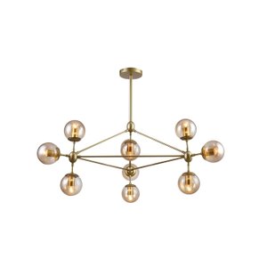 Pendente 100x57,5cm 10xE27 Bolinha 400w Orbe Bella Iluminação