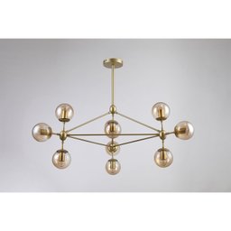 Pendente 100x57,5cm 10xE27 Bolinha 400w Orbe Bella Iluminação - 3