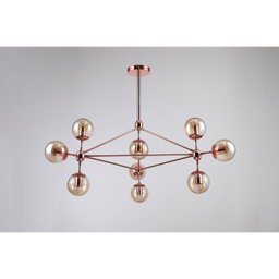 Pendente 100x57,5cm 10xE27 Bolinha 400w Orbe Bella Iluminação - 5