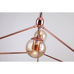 Pendente 100x57,5cm 10xE27 Bolinha 400w Orbe Bella Iluminação - 4