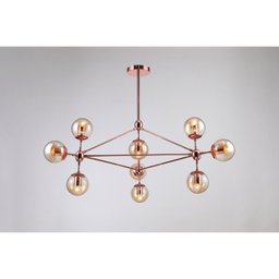 Pendente 100x57,5cm 10xE27 Bolinha 400w Orbe Bella Iluminação - 6