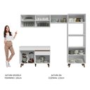 Ver imagem 5 de Armário de Cozinha Completa 260cm Branco Reims Madesa 09