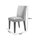 Ver imagem 4 de Sala de Jantar Mesa Olimpia 120 Tampo em Mdf Vidro Canto Copo com 4 Cadeiras Grecia