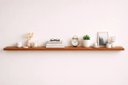 Ver imagem 1 de Prateleira MDF 240x20 Moderna Suporte Parede Invisivel 30mm Italian Noce