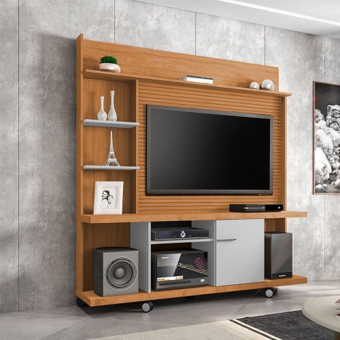 Home Painel Taurus Tv até 47 Polegadas Naturalle/off-white/ripado