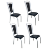 Kit 4 Cadeiras Cozinha Aço Tubolar Confortável Jantar - 2
