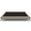 Ver imagem 3 de Cama Casal Pés de Ferro Estilo Industrial 156cm Otto P05 Veludo Bege - Lyam Decor