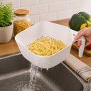 Ver imagem 6 de Escorredor Macarrao Alimentos com Alca Secador Massas Legumes Arroz Frutas Cesto Multiuso Grande Qua