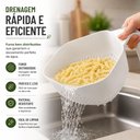 Ver imagem 7 de Escorredor Macarrao Alimentos com Alca Secador Massas Legumes Arroz Frutas Cesto Multiuso Grande Qua