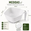 Ver imagem 4 de Escorredor Macarrao Alimentos com Alca Secador Massas Legumes Arroz Frutas Cesto Multiuso Grande Qua