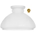 Ver imagem 1 de Cupula de Vidro Liso Leitoso 23,5 para Lustre e Candelabro